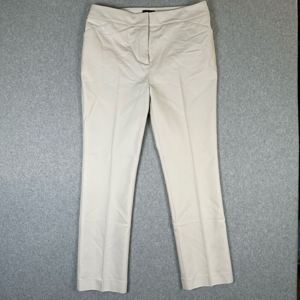 Chicos So Slimming Womens Size 0.5/6 Stretchy Career Pants Tan Flat Front
